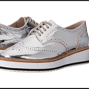 Shelly’s London Emma Platform Oxford Silver